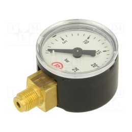 1 pcs x PNEUMAT-110.37 - Manometer, 0÷25bar, 40mm, non-aggressive liquids,inert gases