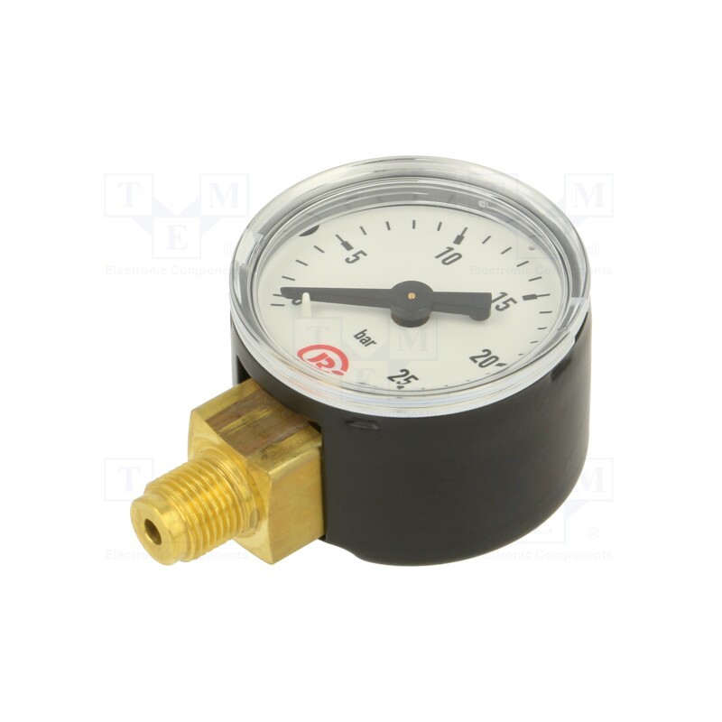 1 pcs x PNEUMAT-110.37 - Manometer, 0÷25bar, 40mm, non-aggressive liquids,inert gases