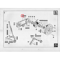Claas Dominator 80 85 grain elevator belt