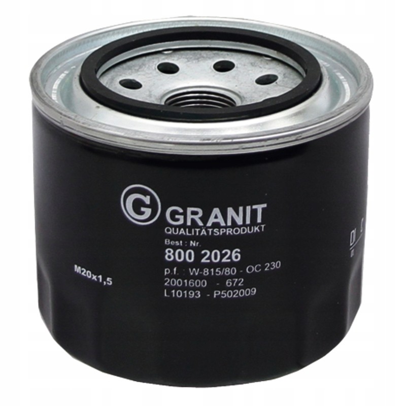 Engine oil filter 57mm 1bar granite