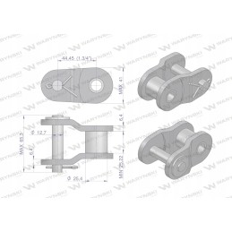 Chain link reinforced p28ah 1 ansi a 140h