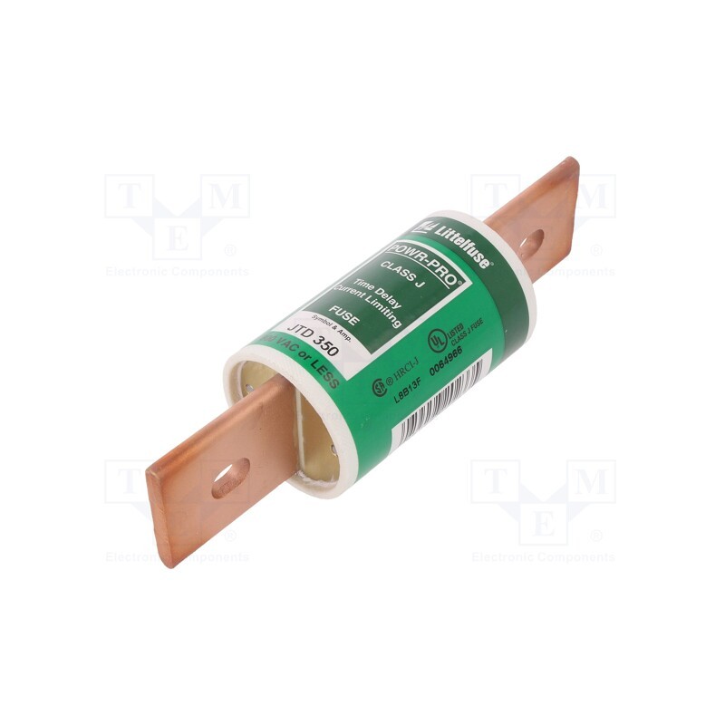 1 pcs x LITTELFUSE - JTD350 - Fuse: fuse, time-lag, 350A, 600VAC, 500VDC, industrial, JTD