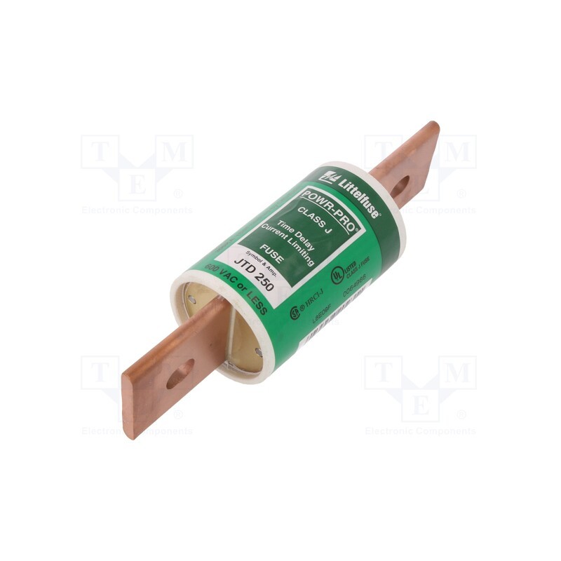 1 pcs x LITTELFUSE - JTD250 - Fuse: fuse, time-lag, 250A, 600VAC, 500VDC, industrial, JTD