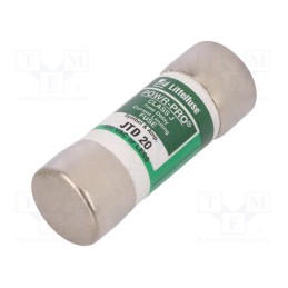 1 pcs x LITTELFUSE - JTD020 - Fuse: fuse, time-lag, 20A, 600VAC, 300VDC, industrial, 20.6x57.2mm