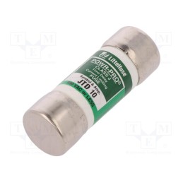 1 pcs x LITTELFUSE - JTD010 - Fuse: fuse, time-lag, 10A, 600VAC, 300VDC, industrial, 20.6x57.2mm
