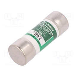 1 pcs x LITTELFUSE - JTD006 - Fuse: fuse, time-lag, 6A, 600VAC, 300VDC, industrial, 20.6x57.2mm