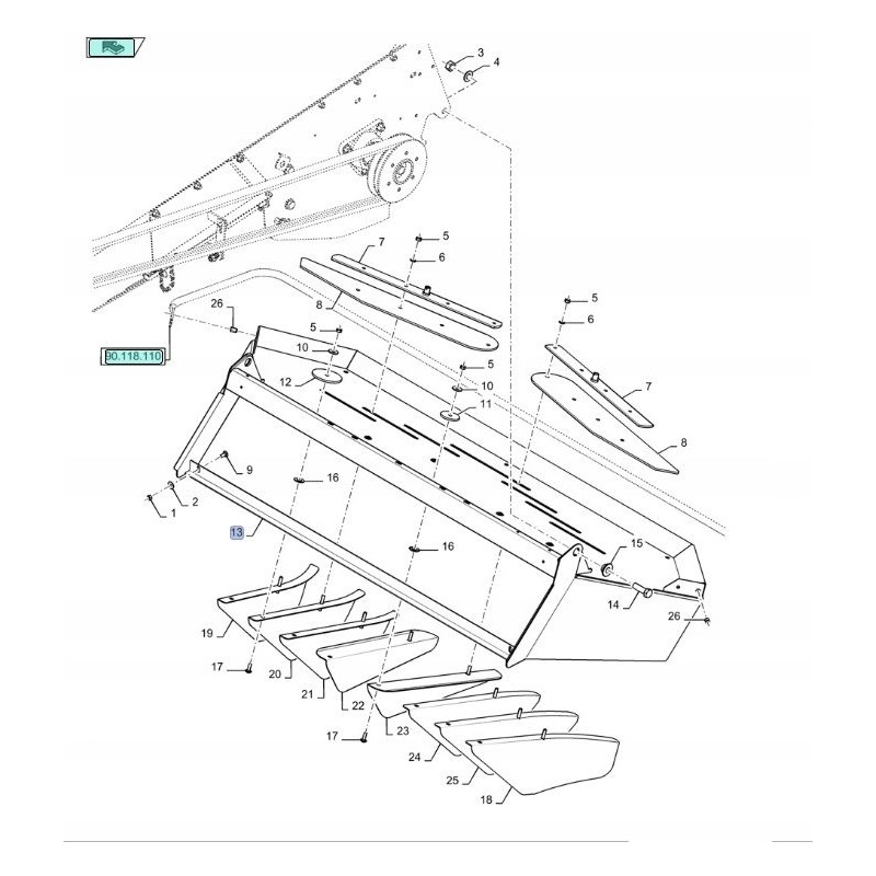 New Holland TC CX 47859894 spreader