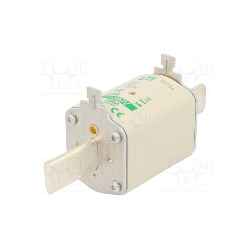 1 pcs x ETI POLAM - 4184427 - Fuse: fuse, aM, 20A, 690VAC, ceramic,industrial, NH1, WT-NH