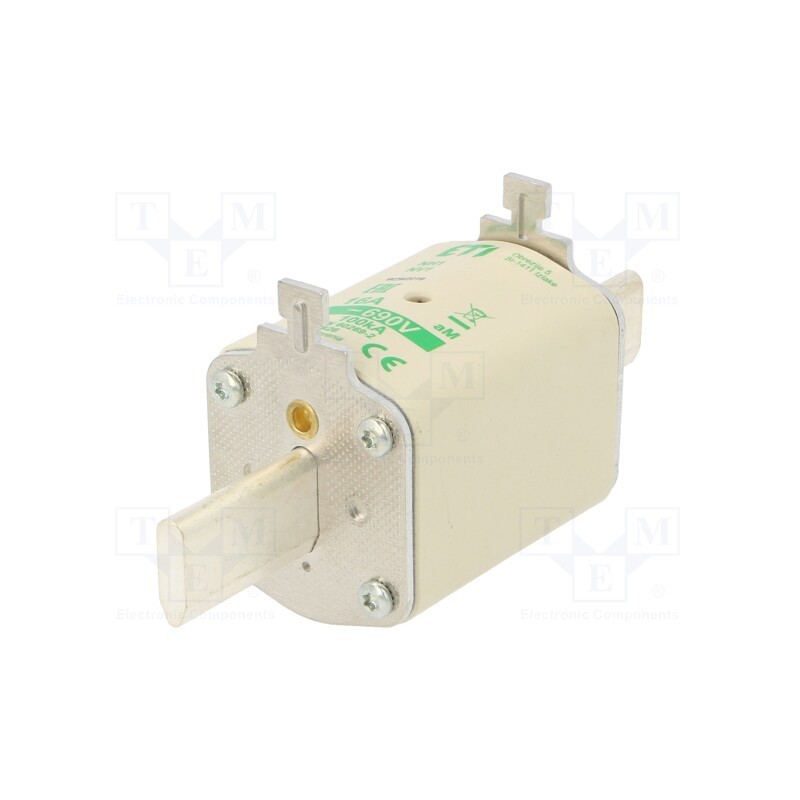 1 pcs x ETI POLAM - 4184426 - Fuse: fuse, aM, 16A, 690VAC, ceramic,industrial, NH1, WT-NH