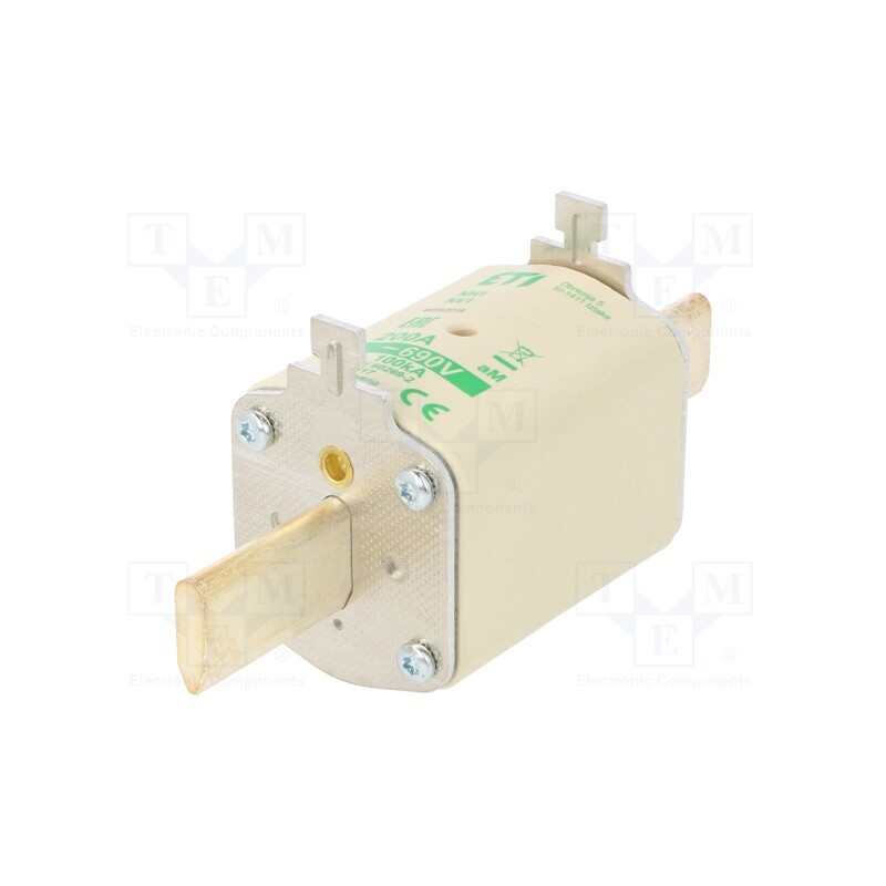 1 pcs x ETI POLAM - 4184417 - Fuse: fuse, aM, 200A, 690VAC, ceramic,industrial, NH1, WT-NH