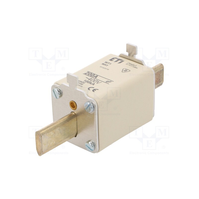 1 pcs x ETI POLAM - 4139100 - Fuse: fuse, quick blow, 200A, 400VAC, ceramic,industrial, NH1