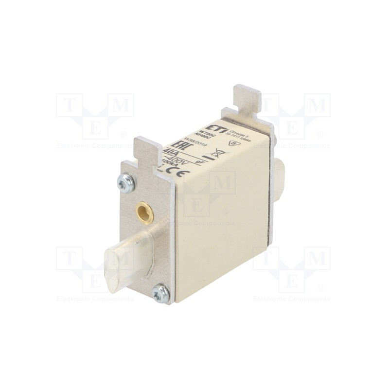 1 pcs x ETI POLAM - 4119203 - Fuse: fuse, quick blow, 40A, 400VAC, ceramic,industrial, NH00C