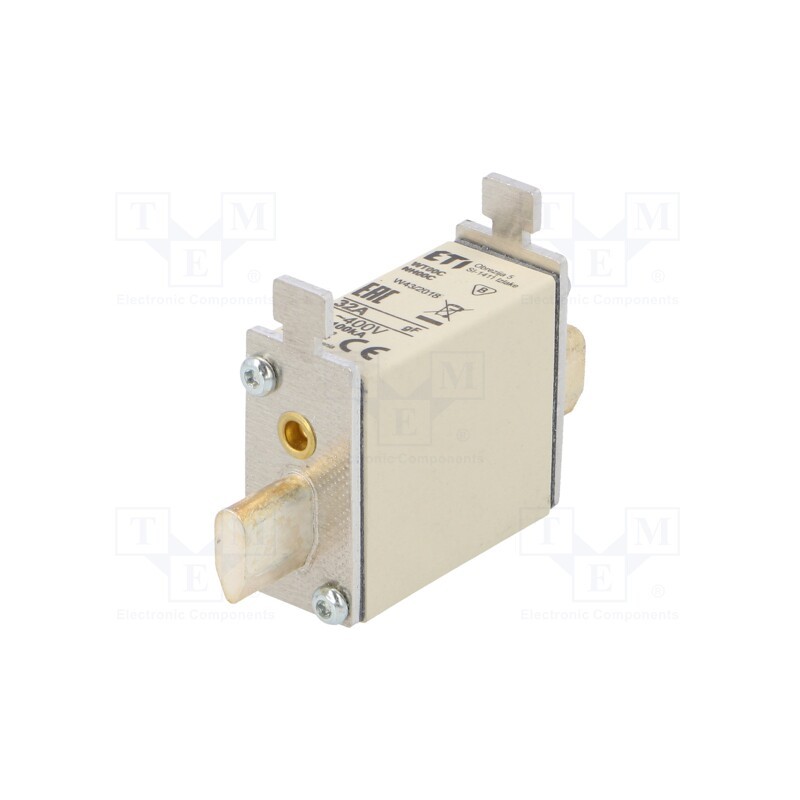 1 pcs x ETI POLAM - 4119202 - Fuse: fuse, quick blow, 32A, 400VAC, ceramic,industrial, NH00C