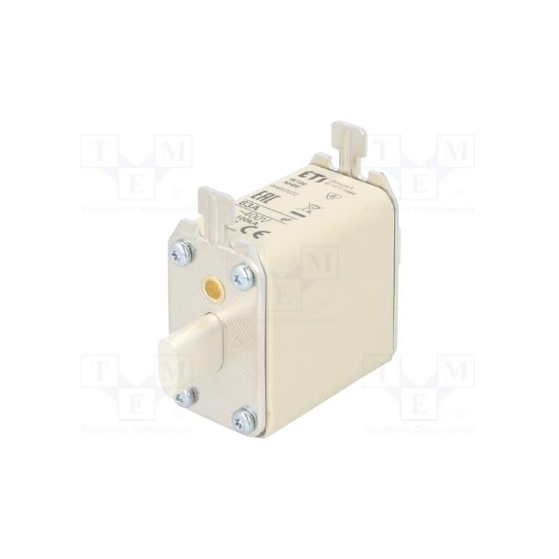 1 pcs x ETI POLAM - 4119100 - Fuse: fuse, quick blow, 63A, 400VAC, ceramic,industrial, NH00