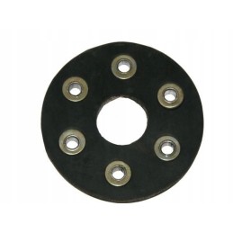 The flexible clutch disc has 6 holes, diameter 12 mm