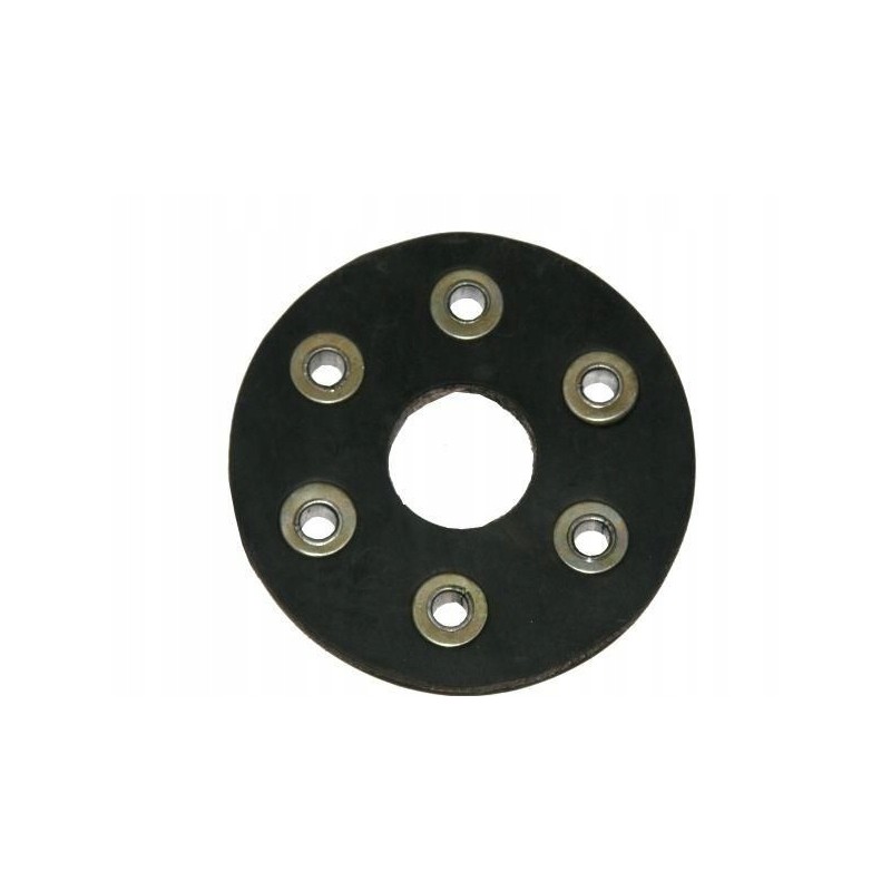 The flexible clutch disc has 6 holes, diameter 12 mm