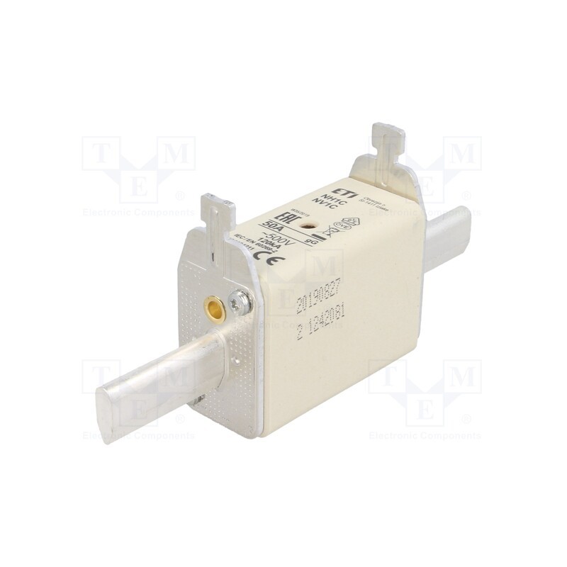 1 pcs x ETI POLAM - 4184211 - Fuse: fuse, gG, 50A, 500VAC, ceramic,industrial, NH1C, WT-NH