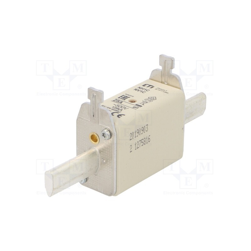 1 pcs x ETI POLAM - 4184207 - Fuse: fuse, gG, 25A, 500VAC, ceramic,industrial, NH1C, WT-NH