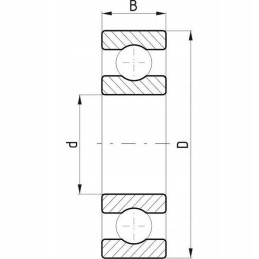 77806311n Polish ball bearing 6311 n