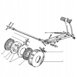 Brake disc Belarus Mtz fi 204mm 16z a5901200