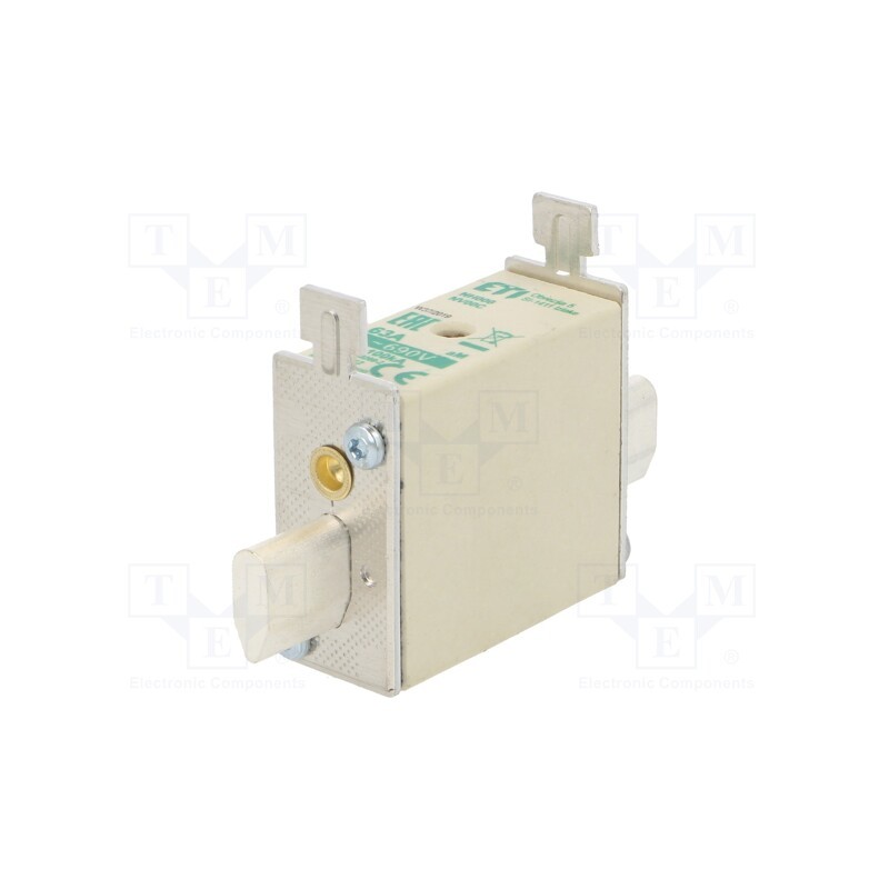 1 pcs x ETI POLAM - 4181412 - Fuse: fuse, aM, 63A, 690VAC, ceramic,industrial, NH00C, WT-NH