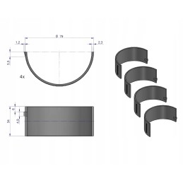Lifter piston ring 70x3x3 05 c 330 o ursus