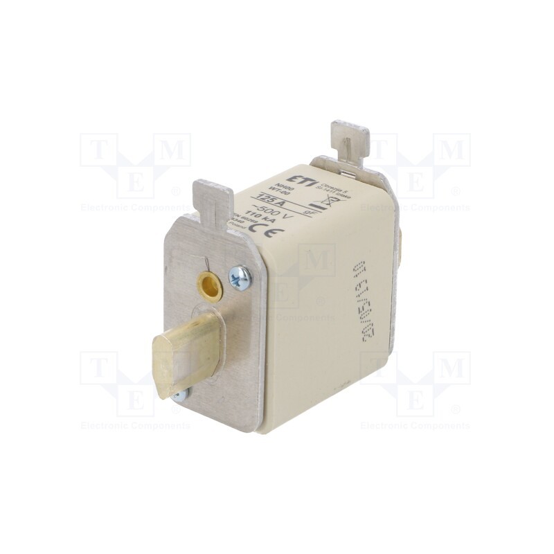 1 pcs x ETI POLAM - 4114340 - Fuse: fuse, quick blow, 125A, 500VAC, ceramic,industrial, NH00