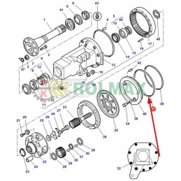 Rear axle hub O-ring 3617902m3