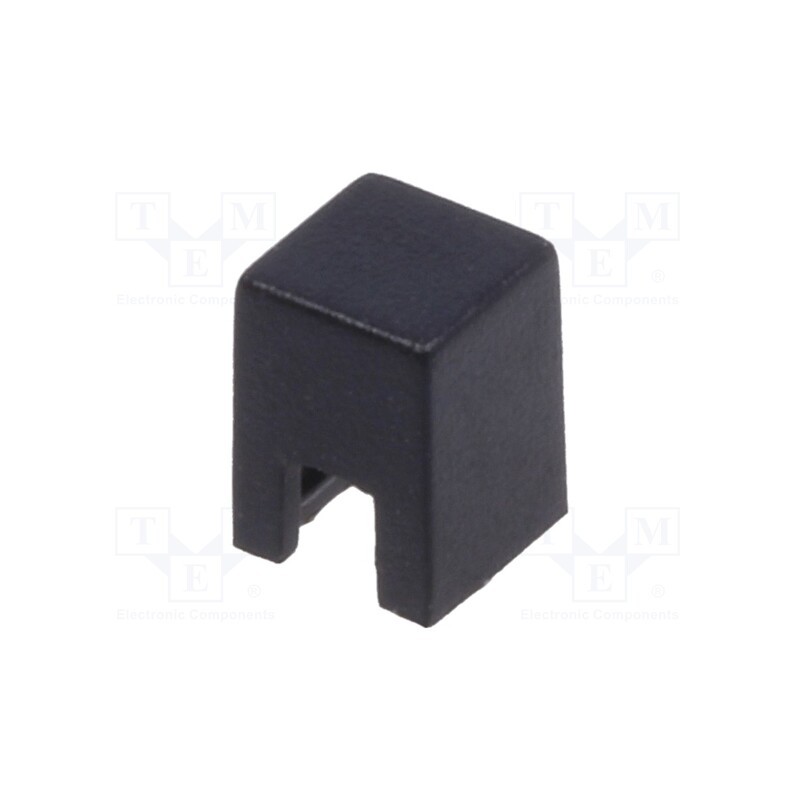 10 pcs x - Button, square, black, 4x4x5.5mm