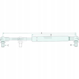Deutz Same sunroof damper gas actuator