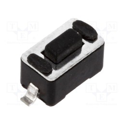 10 pcs x NINIGI - DTSM31N-F - Microswitch TACT, SPST-NO, Pos: 2, 0.05A/12VDC, SMT, none, 1.6N