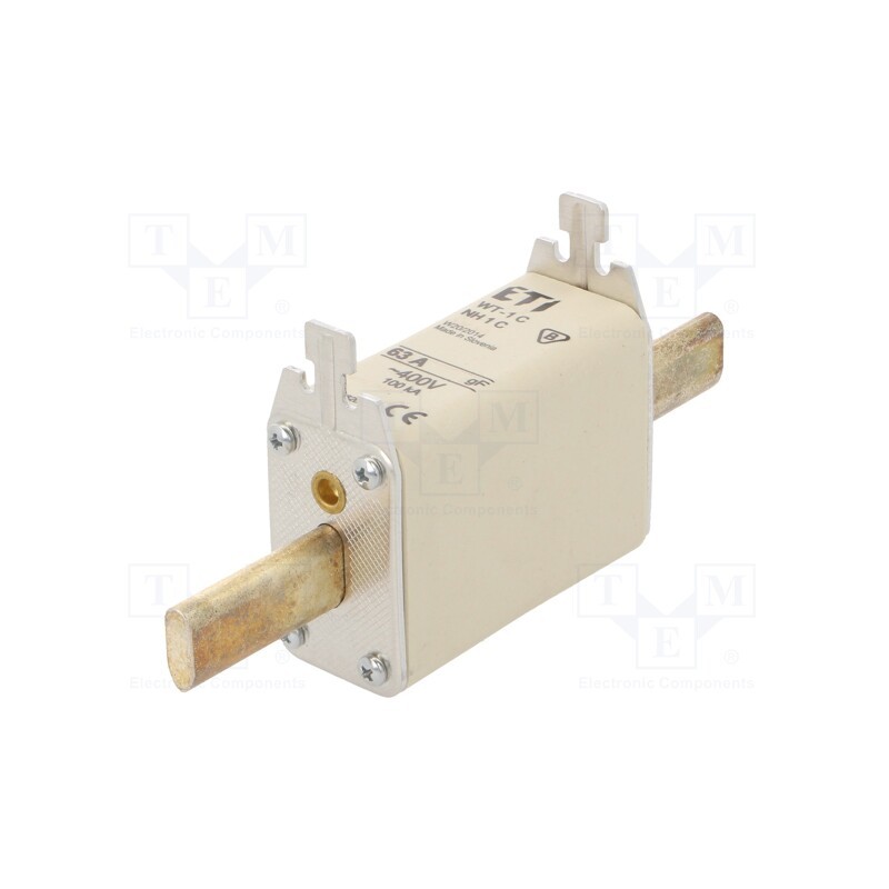 1 pcs x ETI POLAM - 4139205 - Fuse: fuse, quick blow, 63A, 400VAC, ceramic,industrial, NH1C