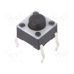 10 pcs x TE Connectivity - 1825910-6 - Microswitch TACT, SPST-NO, Pos: 2, 0.05A/24VDC, THT, none, OFF-(ON)