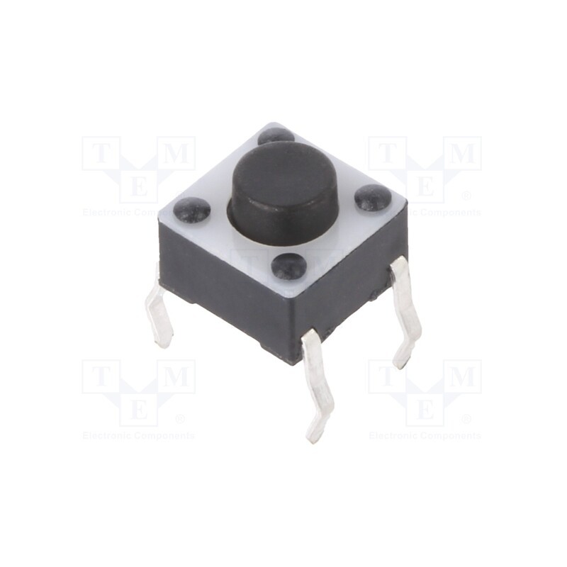 10 pcs x TE Connectivity - 1825910-6 - Microswitch TACT, SPST-NO, Pos: 2, 0.05A/24VDC, THT, none, OFF-(ON)