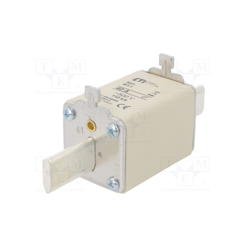 1 pcs x ETI POLAM - 4139113 - Fuse: fuse, quick blow, 40A, 500VAC, ceramic,industrial, NH1, WT-NH