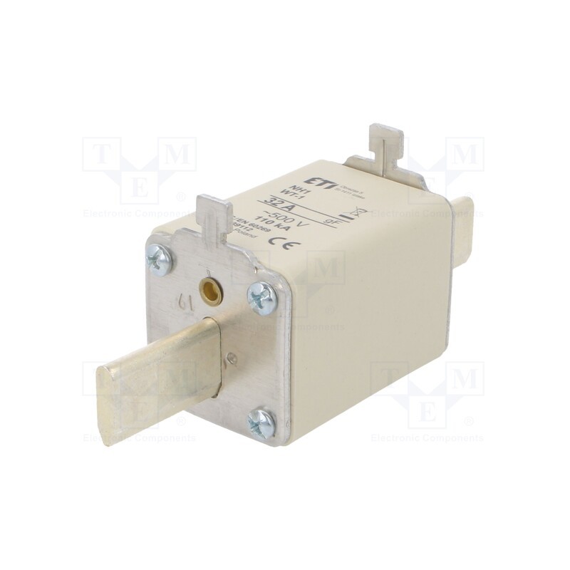 1 pcs x ETI POLAM - 4139112 - Fuse: fuse, quick blow, 32A, 500VAC, ceramic,industrial, NH1, WT-NH