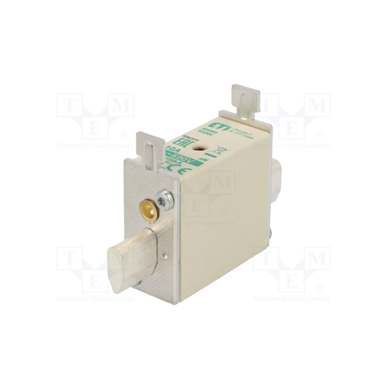 1 pcs x ETI POLAM - 4181404 - Fuse: fuse, aM, 10A, 690VAC, ceramic,industrial, NH00C, WT-NH