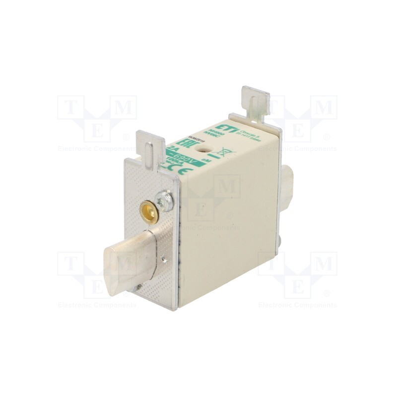 1 pcs x ETI POLAM - 4181401 - Fuse: fuse, aM, 2A, 690VAC, ceramic,industrial, NH00C, WT-NH