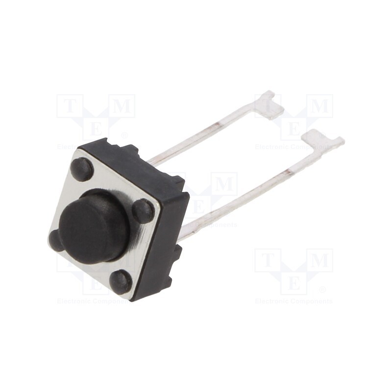 10 pcs x TE Connectivity - 4-1437565-0 - Microswitch TACT, SPST-NO, Pos: 2, 0.05A/24VDC, THT, none, 1.6N