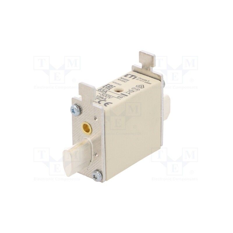1 pcs x ETI POLAM - 4181212 - Fuse: fuse, gG, 63A, 500VAC, ceramic,industrial, NH000, WT-NH