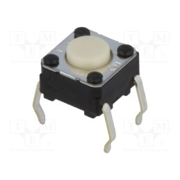 10 pcs x OMRON OCB - B3F-1000 - Microswitch TACT, SPST-NO, Pos: 2, 0.05A/24VDC, THT, none, 0.98N