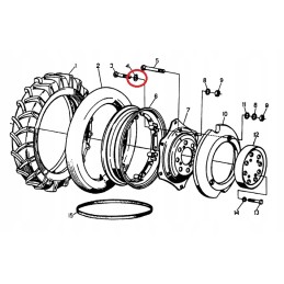 Ursus C 330 rear wheel disc washer