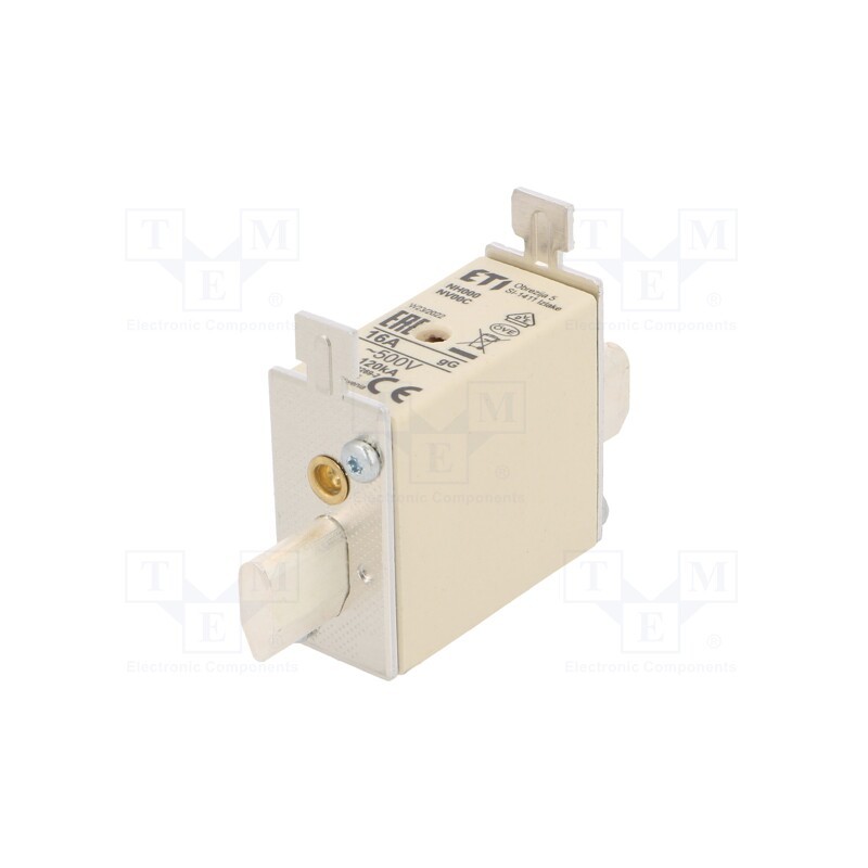 1 pcs x ETI POLAM - 4181205 - Fuse: fuse, gG, 16A, 500VAC, ceramic,industrial, NH000, WT-NH