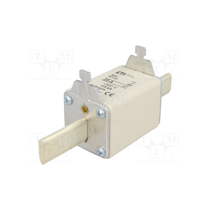 1 pcs x ETI POLAM - 4114221 - Fuse: fuse, gG, 25A, 500VAC, ceramic,industrial, NH2C, WT-NH