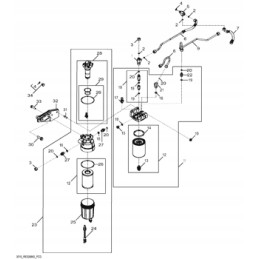 John Deere 6090 generator fuel line