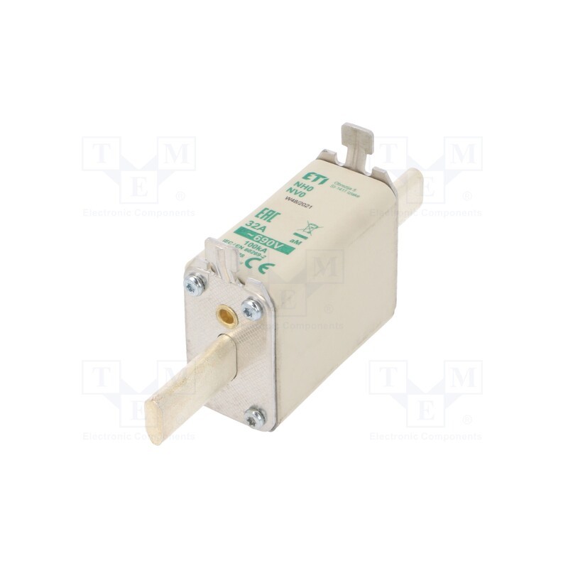 1 pcs x ETI POLAM - 4112128 - Fuse: fuse, aM, 32A, 690VAC, ceramic,industrial, NH0, WT-NH