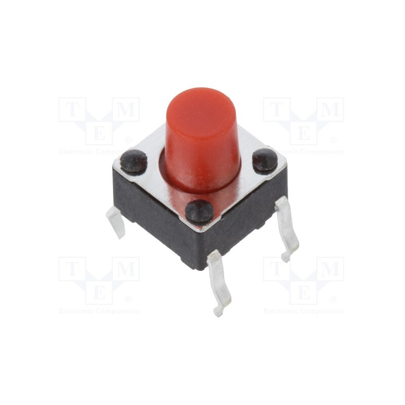 5 pcs x C&K - PTS645SK702LFS - Microswitch TACT, SPST-NO, Pos: 2, 0.05A/12VDC, THT, none, 2.6N