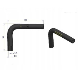 Radiator hose elbow 3065127r91 t20277warynski