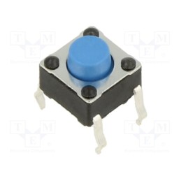 5 pcs x C&K - PTS645SM50-2 LFS - Microswitch TACT, SPST-NO, Pos: 2, 0.05A/12VDC, THT, none, 1.6N