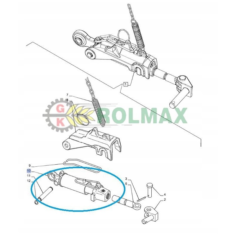 New Holland T6000 T7 Stabilizer 87389393
